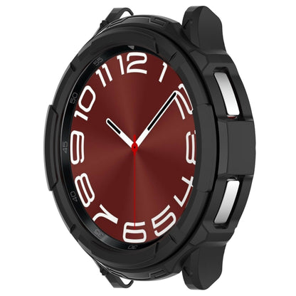 For Samsung Galaxy Watch 6 Classic 43mm Rotating Ring  + TPU Armor Watch Protective Case(Black) - Watch Cases by buy2fix | Online Shopping UK | buy2fix