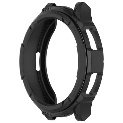 For Samsung Galaxy Watch 6 Classic 43mm Rotating Ring  + TPU Armor Watch Protective Case(Black) - Watch Cases by buy2fix | Online Shopping UK | buy2fix