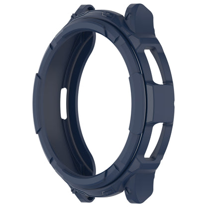 For Samsung Galaxy Watch 6 Classic 43mm Rotating Ring  + TPU Armor Watch Protective Case(Blue) - Watch Cases by buy2fix | Online Shopping UK | buy2fix