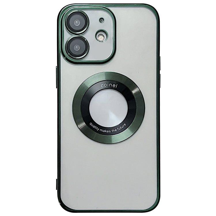 For iPhone 12 Electroplating Magsafe TPU Phone Case(Green) by buy2fix