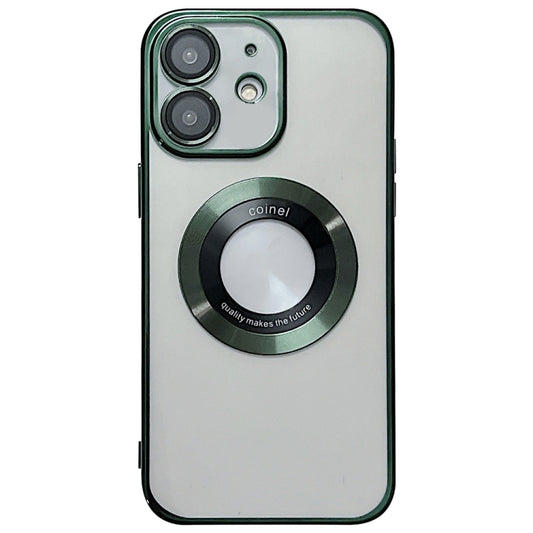 For iPhone 12 Electroplating Magsafe TPU Phone Case(Green) by buy2fix