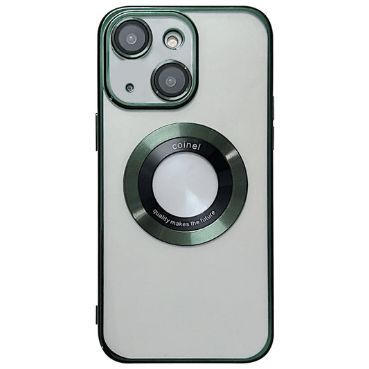 For iPhone 15 Electroplating Magsafe TPU Phone Case(Green) - iPhone 15 Cases by buy2fix | Online Shopping UK | buy2fix