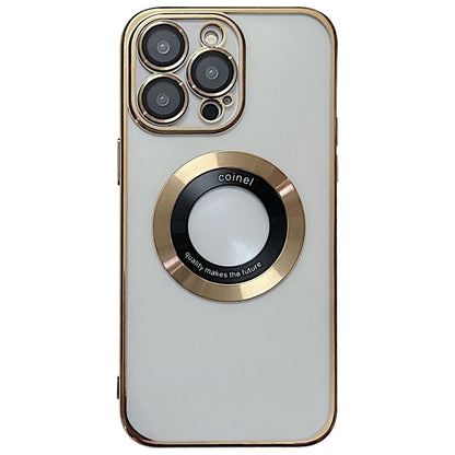 For iPhone 16 Pro Electroplating Magsafe TPU Phone Case(Golden) by buy2fix