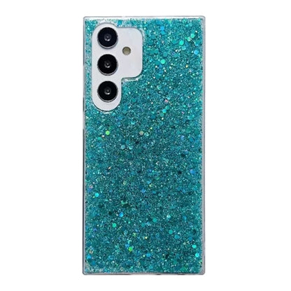 For Samsung Galaxy S25 Ultra 5G Glitter Sequins Epoxy TPU Phone Case(Green) by buy2fix
