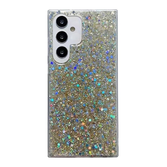 For Samsung Galaxy S25 Ultra 5G Glitter Sequins Epoxy TPU Phone Case(Gold) by buy2fix