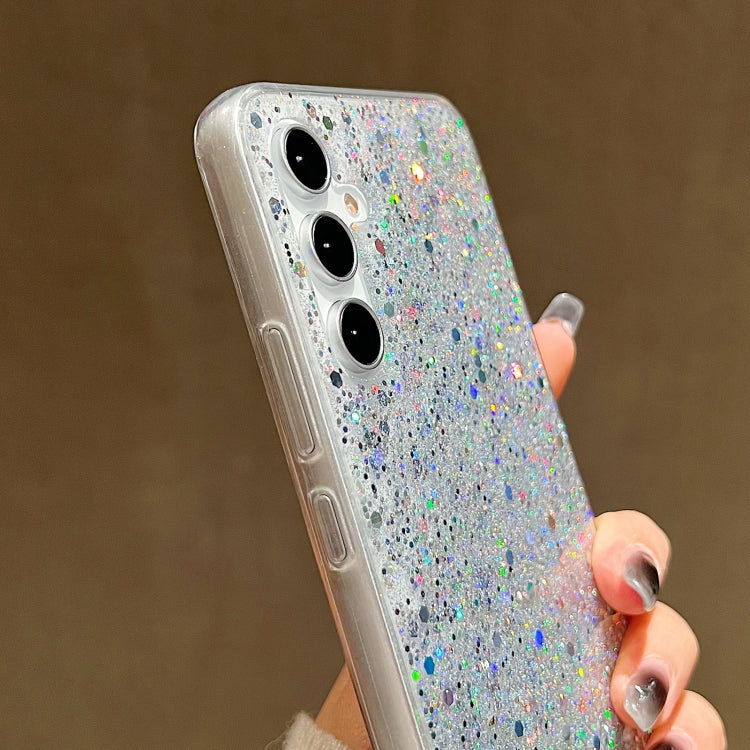 For Samsung Galaxy A15 Glitter Sequins Epoxy TPU Phone Case(Pink) by buy2fix