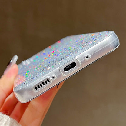 For Samsung Galaxy S25 Ultra 5G Glitter Sequins Epoxy TPU Phone Case(Silver) by buy2fix