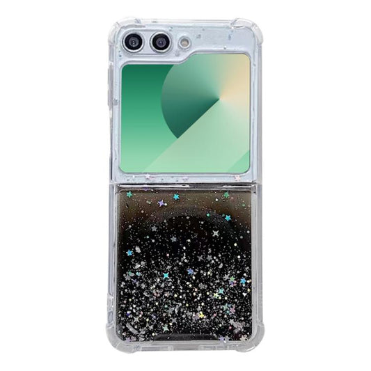 For Samsung Galaxy Z Flip5 Magsafe Glitter TPU Phone Case(Black) - Galaxy Z Flip5 Cases by buy2fix | Online Shopping UK | buy2fix