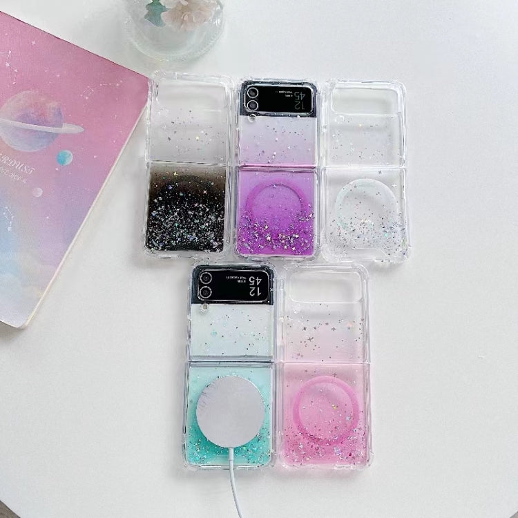For Samsung Galaxy Z Flip3  Magsafe Glitter TPU Phone Case(Green) - Galaxy Phone Cases by buy2fix | Online Shopping UK | buy2fix