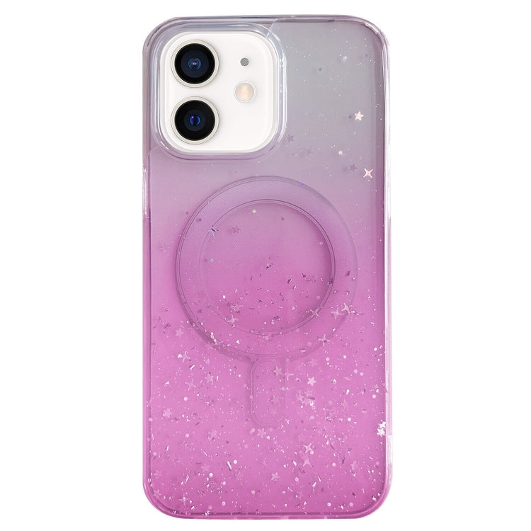 For iPhone 11 Glitter MagSafe Hybrid Clear TPU Phone Case(Pink) by buy2fix