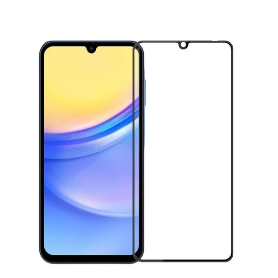 For Galaxy A15 PINWUYO 9H 3D Full Screen Explosion-proof Tempered Glass Film(Black)