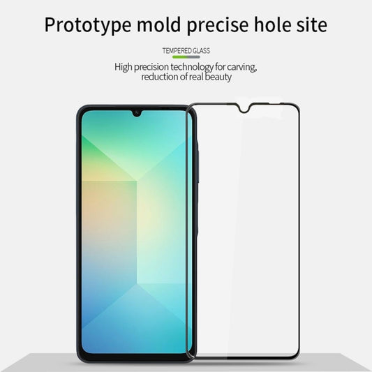 For Samsung Galaxy A06 4G PINWUYO 9H 3D Full Screen Explosion-proof Tempered Glass Film(Black) - Galaxy Tempered Glass by PINWUYO | Online Shopping UK | buy2fix