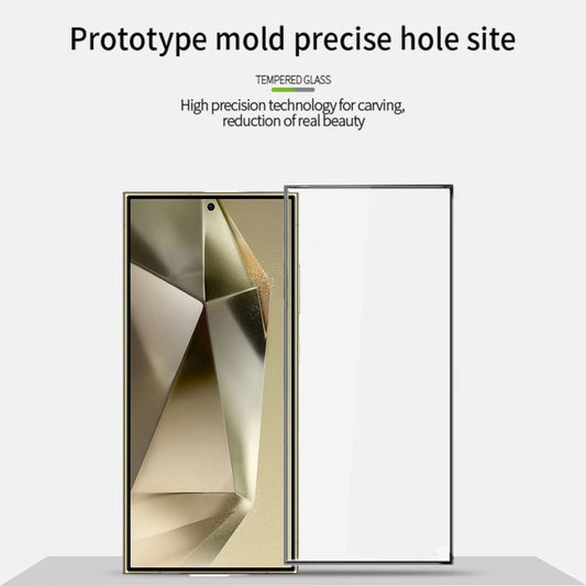 For Samsung Galaxy S25 Ultra 5G PINWUYO 9H 3D Full Screen Explosion-proof Tempered Glass Film(Black) by PINWUYO