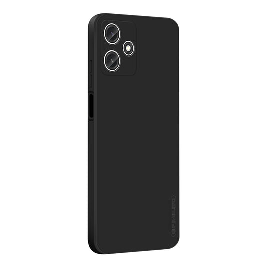For Xiaomi Redmi 12 5G / Poco M6 Pro PINWUYO Sense Series Liquid Silicone TPU Phone Case(Black) - Xiaomi Cases by PINWUYO | Online Shopping UK | buy2fix