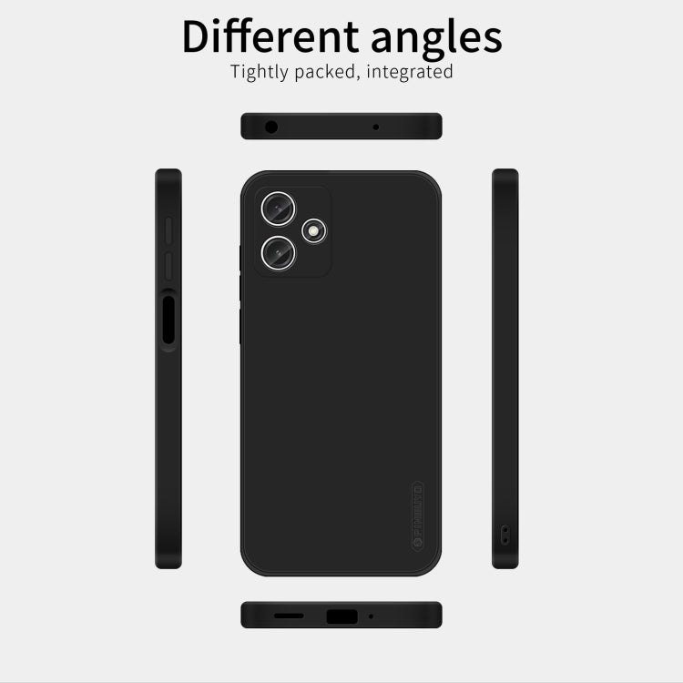 For Xiaomi Redmi 12 5G / Poco M6 Pro PINWUYO Sense Series Liquid Silicone TPU Phone Case(Black) - Xiaomi Cases by PINWUYO | Online Shopping UK | buy2fix