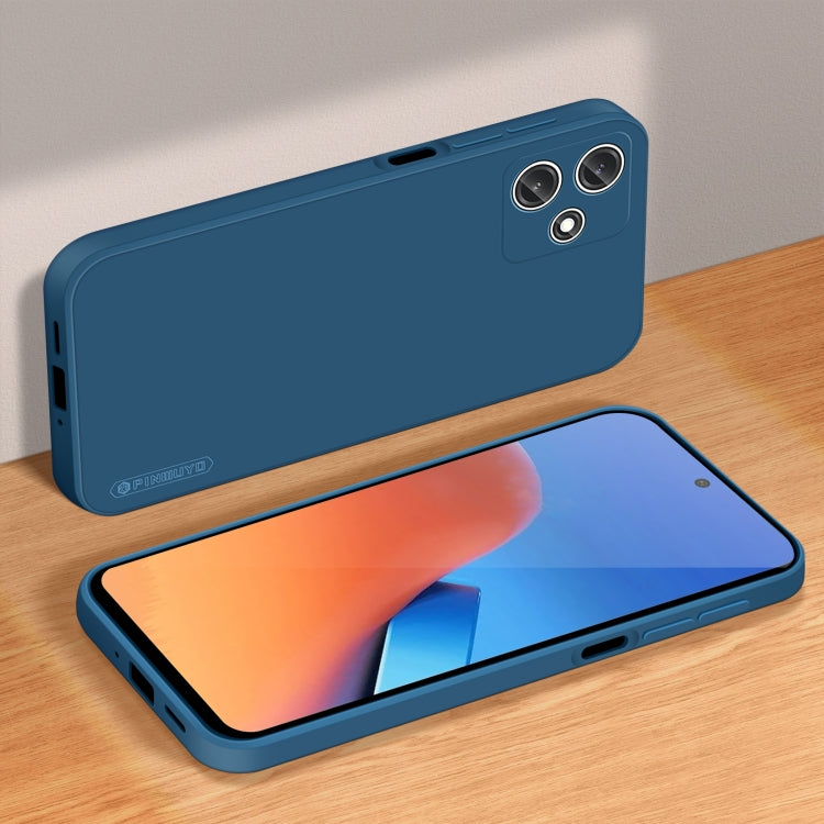 For Xiaomi Redmi 12 5G / Poco M6 Pro PINWUYO Sense Series Liquid Silicone TPU Phone Case(Blue) - Xiaomi Cases by PINWUYO | Online Shopping UK | buy2fix