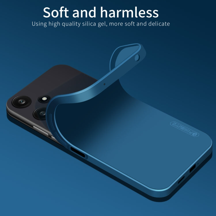 For Xiaomi Redmi 12 5G / Poco M6 Pro PINWUYO Sense Series Liquid Silicone TPU Phone Case(Blue) - Xiaomi Cases by PINWUYO | Online Shopping UK | buy2fix