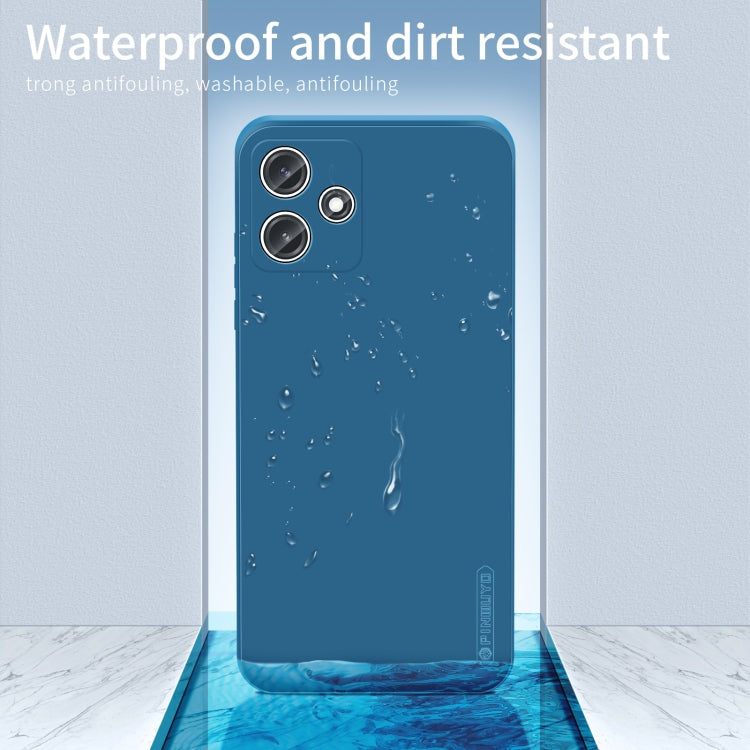 For Xiaomi Redmi 12 5G / Poco M6 Pro PINWUYO Sense Series Liquid Silicone TPU Phone Case(Blue) - Xiaomi Cases by PINWUYO | Online Shopping UK | buy2fix
