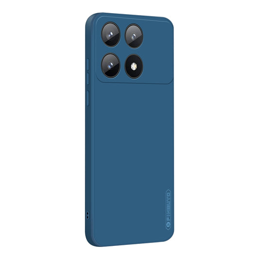 For Xiaomi Redmi K70E PINWUYO Sense Series Liquid Silicone TPU Phone Case(Blue) - Xiaomi Cases by PINWUYO | Online Shopping UK | buy2fix
