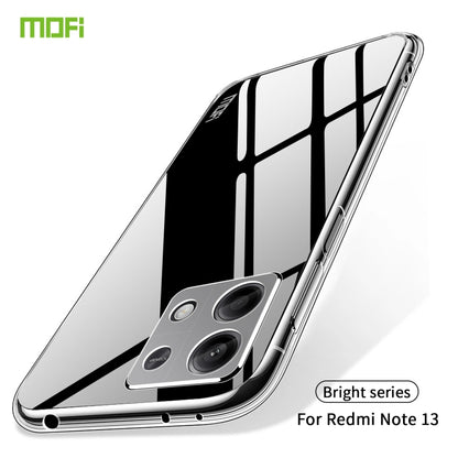 For Xiaomi Redmi Note 13 5G MOFI Ming Series Ultra-thin TPU Phone Case(Transparent) - Xiaomi Cases by MOFI | Online Shopping UK | buy2fix
