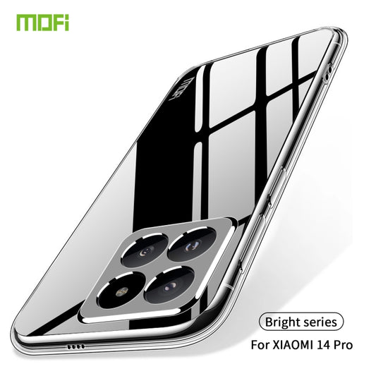 For Xiaomi 14 Pro MOFI Ming Series Ultra-thin TPU Phone Case(Transparent) - Xiaomi 14 Pro Cases by MOFI | Online Shopping UK | buy2fix