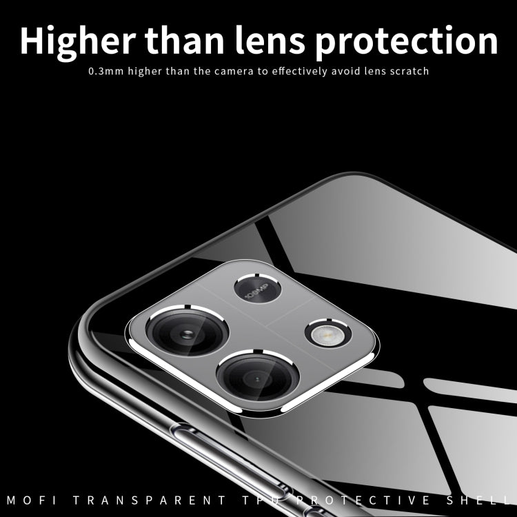 For Xiaomi Redmi Note 13 4G MOFI Ming Series Ultra-thin TPU Phone Case(Transparent) - Xiaomi Cases by MOFI | Online Shopping UK | buy2fix