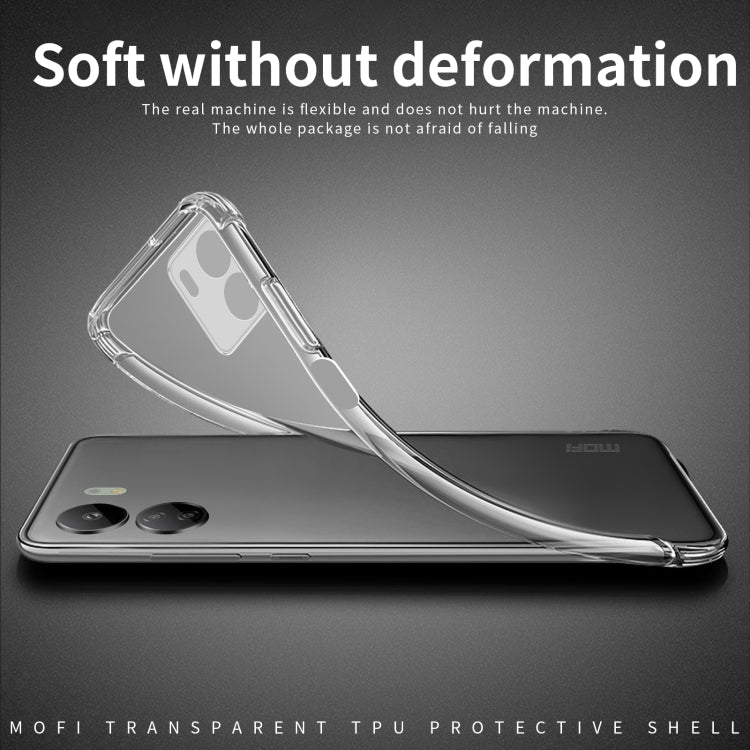 For Xiaomi Redmi 13C 4G MOFI Ming Series Ultra-thin TPU Phone Case(Transparent) - Xiaomi Cases by MOFI | Online Shopping UK | buy2fix