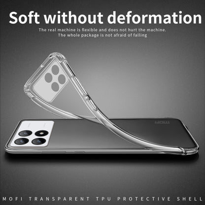 For Xiaomi Redmi K70 / K70 Pro MOFI Ming Series Ultra-thin TPU Phone Case(Transparent) - Xiaomi Cases by MOFI | Online Shopping UK | buy2fix