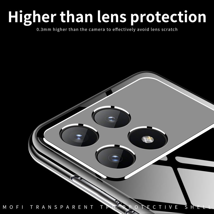 For Xiaomi Redmi K70 / K70 Pro MOFI Ming Series Ultra-thin TPU Phone Case(Transparent) - Xiaomi Cases by MOFI | Online Shopping UK | buy2fix
