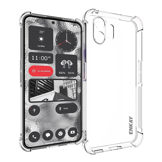 For Nothing Phone 2 ENKAY Hat-Prince Transparent TPU Shockproof Phone Case - Nothing Cases by ENKAY | Online Shopping UK | buy2fix