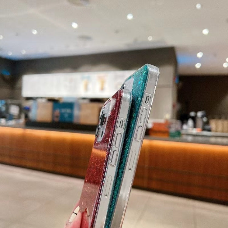 For iPhone 16e Glitter Sequins Epoxy TPU Phone Case(Gold) - iPhone 16e Cases by buy2fix | Online Shopping UK | buy2fix