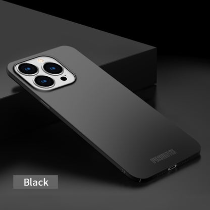 For iPhone 15 Pro Max PINWUYO Micro-Frosted PC Ultra-thin Hard Phone Case with Magsafe Magnetic Ring(Black) - iPhone 15 Pro Max Cases by PINWUYO | Online Shopping UK | buy2fix