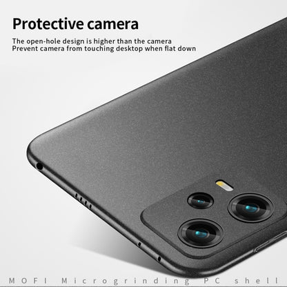 For Xiaomi Redmi Note 12 Pro Global MOFI Fandun Series Frosted PC Ultra-thin All-inclusive Phone Case(Black) by MOFI