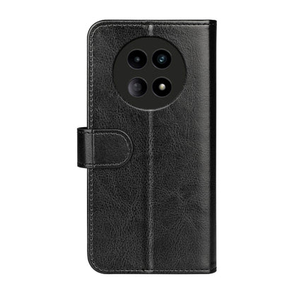 For Realme 12 5G R64 Texture Horizontal Flip Leather Phone Case(Black) - Realme Cases by buy2fix | Online Shopping UK | buy2fix