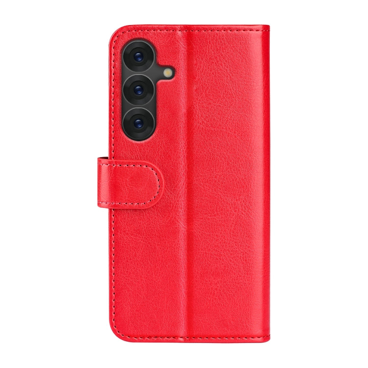 For Samsung Galaxy S25+ 5G R64 Texture Horizontal Flip Leather Phone Case(Red) by buy2fix