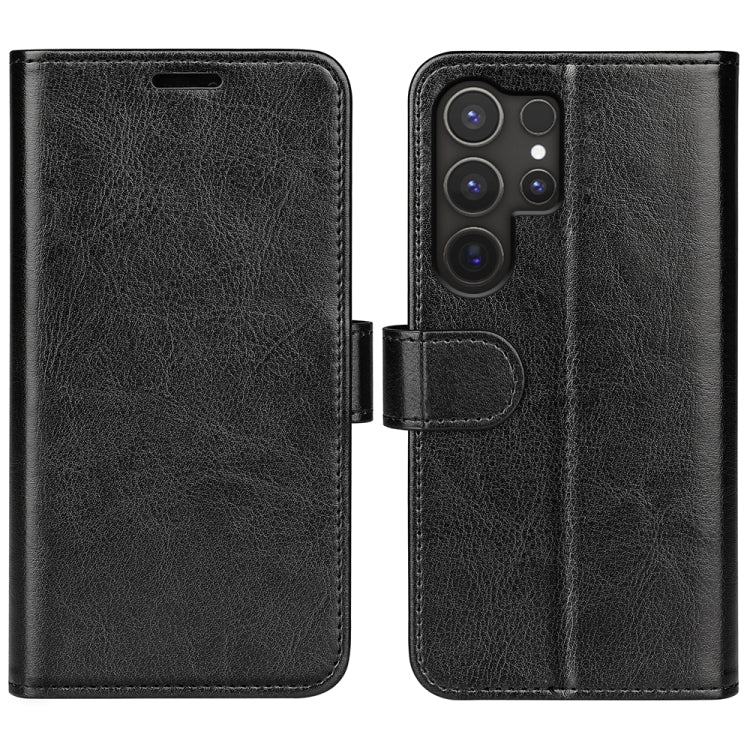 For Samsung Galaxy S25 Ultra 5G R64 Texture Horizontal Flip Leather Phone Case(Black) by buy2fix