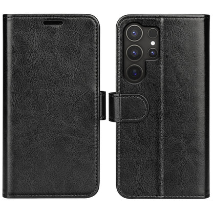 For Samsung Galaxy S25 Ultra 5G R64 Texture Horizontal Flip Leather Phone Case(Black) by buy2fix