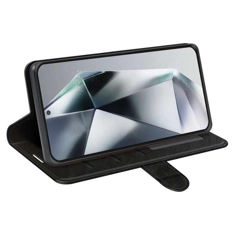 For Samsung Galaxy S25 Ultra 5G R64 Texture Horizontal Flip Leather Phone Case(Black) by buy2fix