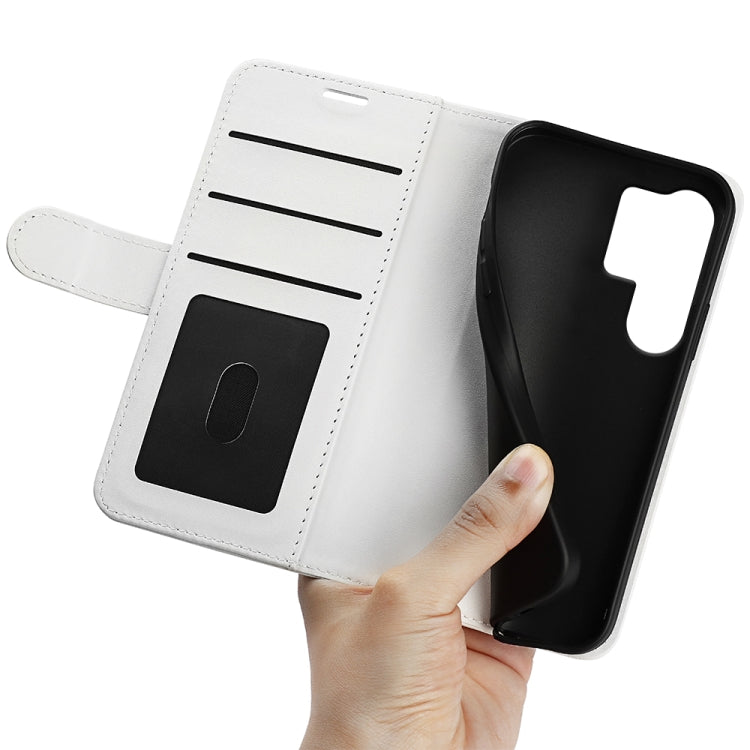 For Samsung Galaxy S25 Ultra 5G R64 Texture Horizontal Flip Leather Phone Case(White) by buy2fix