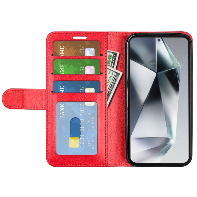 For Samsung Galaxy S25 Ultra 5G R64 Texture Horizontal Flip Leather Phone Case(Red) by buy2fix