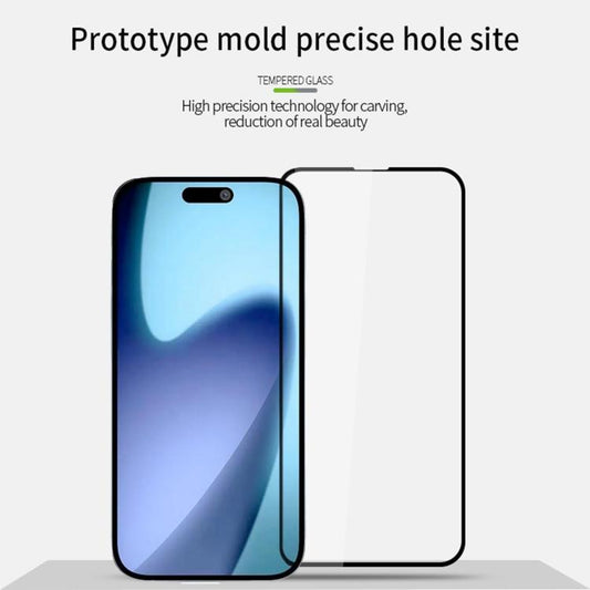 For iPhone Air PINWUYO 9H 2.5D Full Screen Tempered Glass Film(Black) - iPhone Air Tempered Glass by PINWUYO | Online Shopping UK | buy2fix