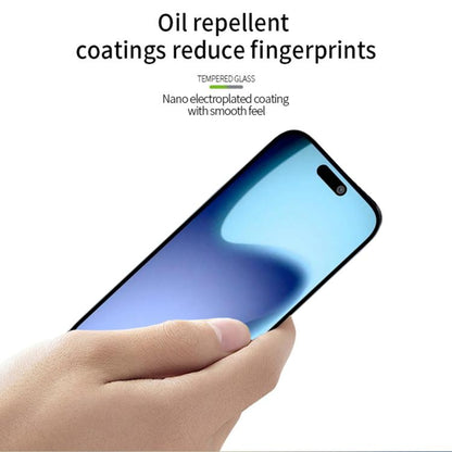 For iPhone Air PINWUYO 9H 2.5D Full Screen Tempered Glass Film(Black) - iPhone Air Tempered Glass by PINWUYO | Online Shopping UK | buy2fix