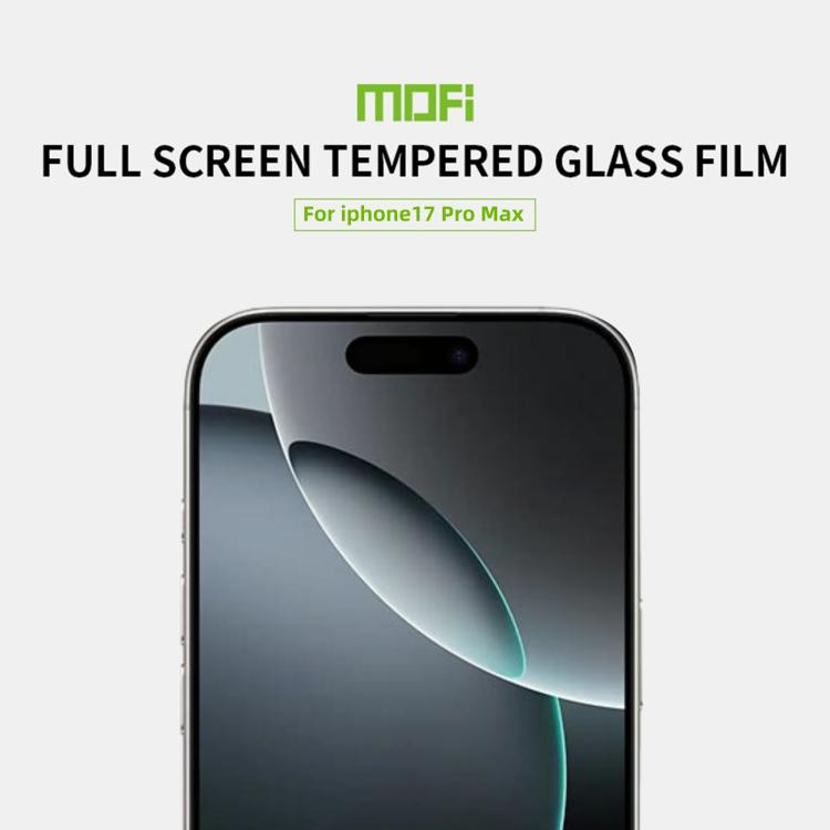 For iPhone 17 Pro Max MOFI 9H 2.5D Full Screen Tempered Glass Film(Black) - iPhone 17 Pro Max Tempered Glass by MOFI | Online Shopping UK | buy2fix