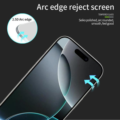 For iPhone 17 Pro Max MOFI 9H 2.5D Full Screen Tempered Glass Film(Black) - iPhone 17 Pro Max Tempered Glass by MOFI | Online Shopping UK | buy2fix