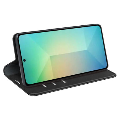 For Samsung Galaxy S25 5G Retro-skin Magnetic Suction Leather Phone Case(Black) by buy2fix