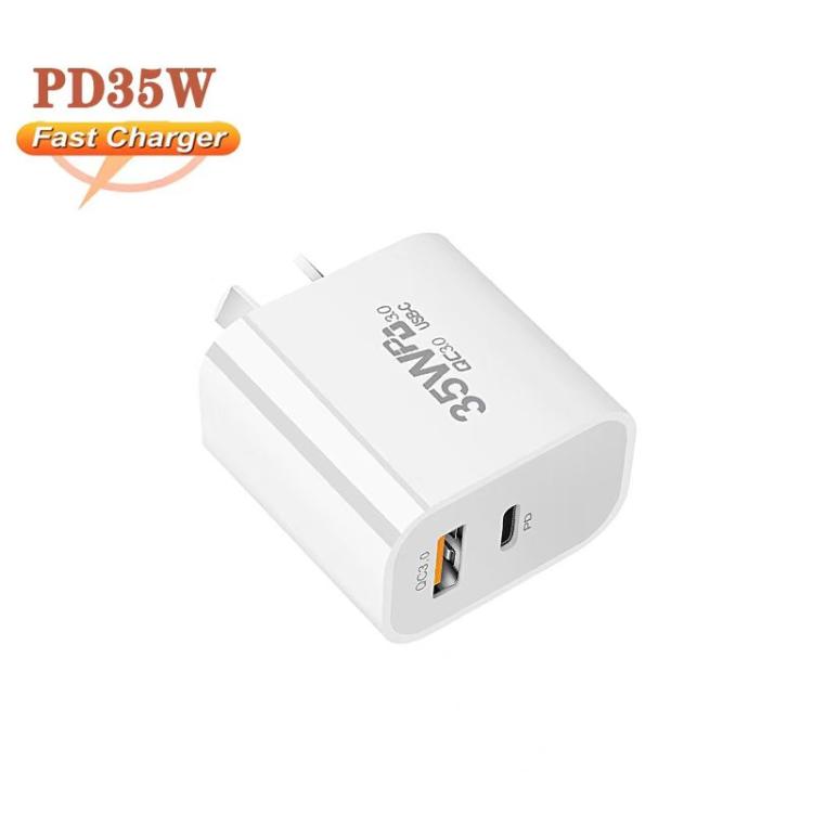 PD30W USB-C / Type-C + QC3.0 USB Dual Port Charger, AU Plug by buy2fix