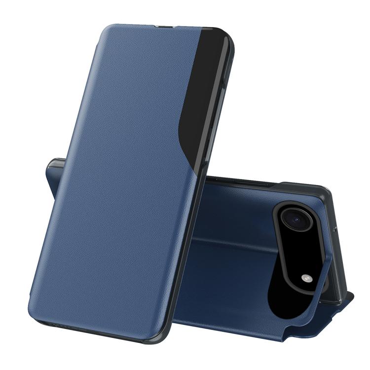 For iPhone Air Side Display Flip Leather Phone Case(Blue) - iPhone Air Cases by buy2fix | Online Shopping UK | buy2fix
