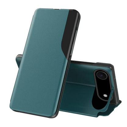 For iPhone Air Side Display Flip Leather Phone Case(Green) - iPhone Air Cases by buy2fix | Online Shopping UK | buy2fix