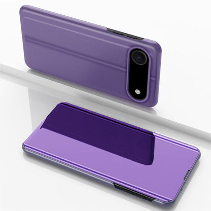 For iPhone Air Plated Mirror Horizontal Flip Leather Phone Case with Holder(Purple Blue) - iPhone Air Cases by buy2fix | Online Shopping UK | buy2fix