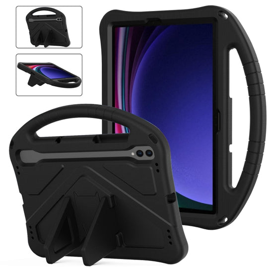 For Samsung Galaxy Tab S9 EVA Shockproof Tablet Case with Holder(Black)
